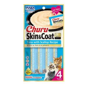 CHURU GATO SKIN & COAT ATUN CON OSTIONES