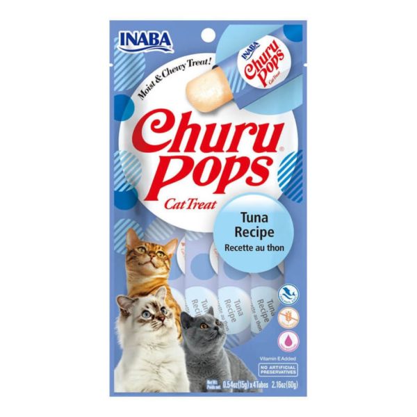 CHURU POPS GATO ATUN 4 TUBO