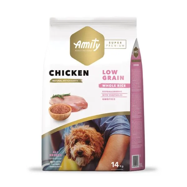 AMITY PERRO ADULTO CHICKEN LOW GRAIN 14 KG