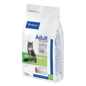 VIRBAC HPM NEUTERED Y ENTIRE GATO ADULTO SALMON 1,5 KG