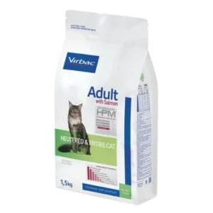 VIRBAC HPM NEUTERED Y ENTIRE GATO ADULTO SALMON 1,5 KG