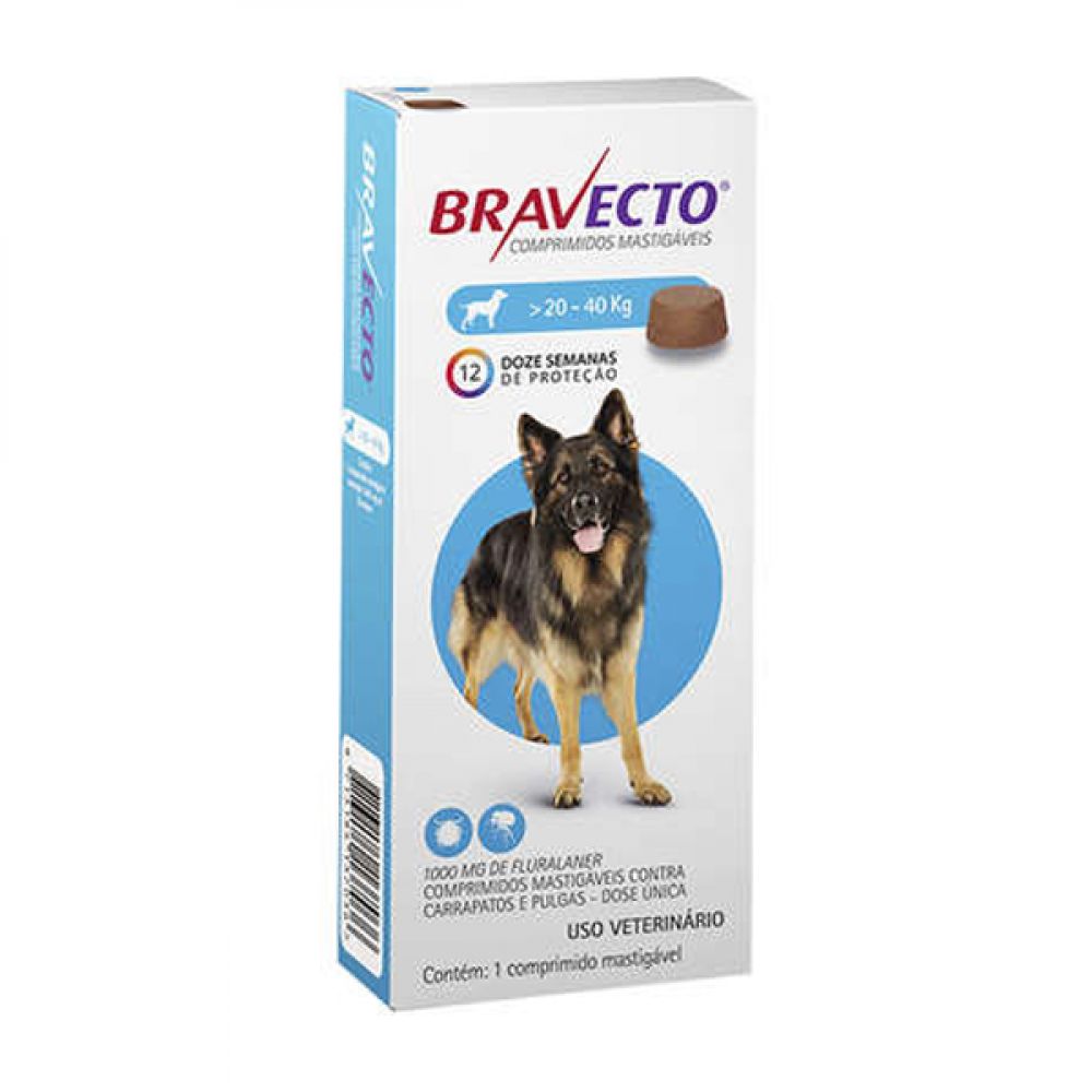 Bravecto-Antiparasitario-Externo-Para-Perros-de-20-a-40kg-8713184148957 Bravecto Antiparasitario Externo Para Perros de 20 a 40kg - Imagen 1