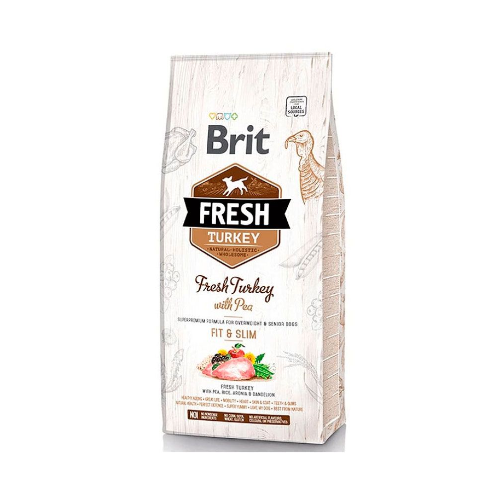 Brit-Fresh-Senior-Turkey-With-Pea-12kg-8595602530793 Brit Fresh Senior Turkey With Pea 12kg - Imagen 1
