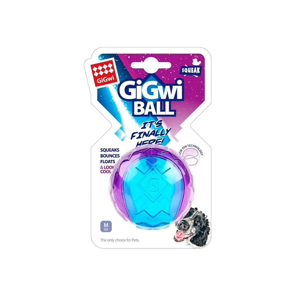 Gigwi-Ball-Transparente-Violeta-Azul-M-846295062978 Gigwi Ball Transparente Violeta Azul M - Imagen 1