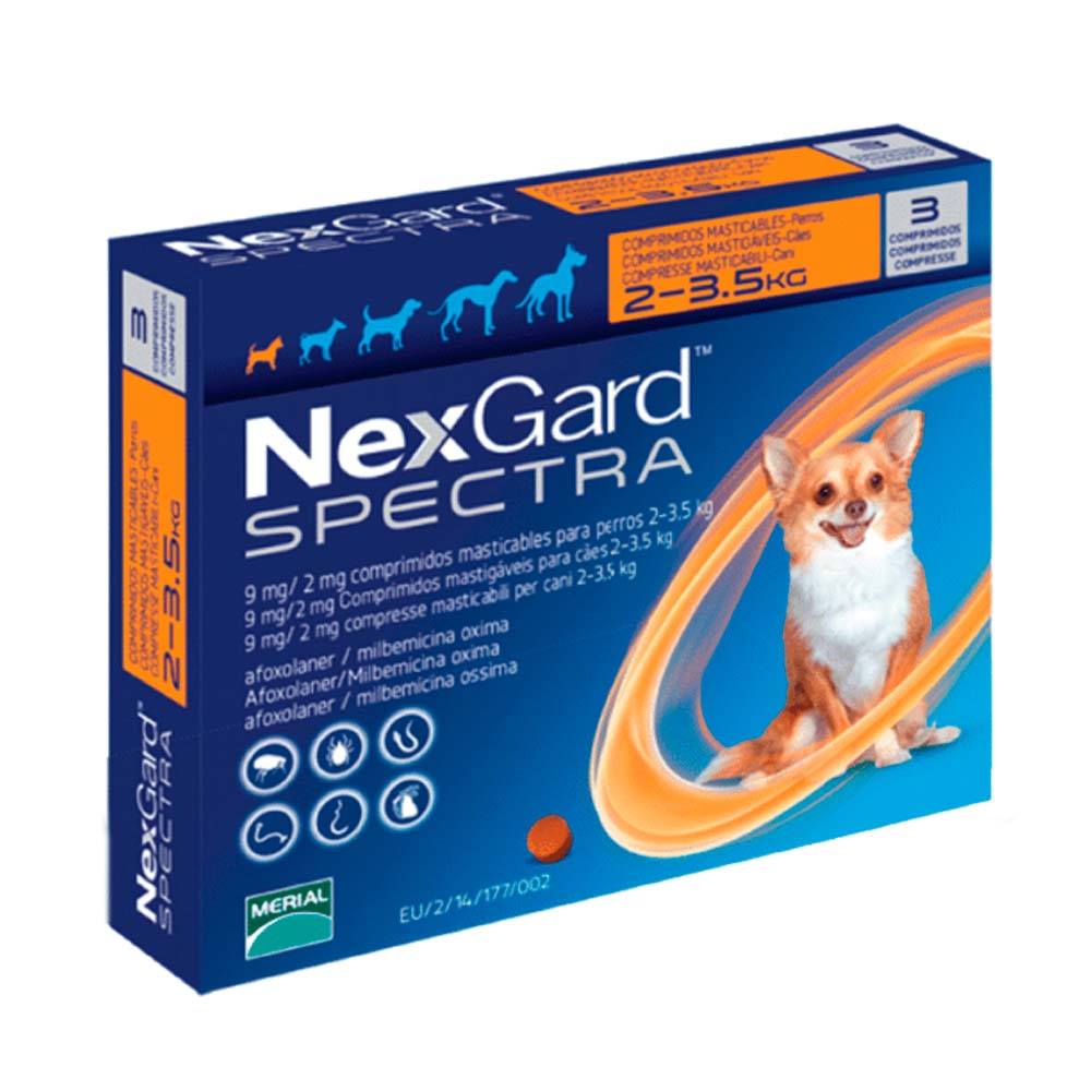 Nexgard-Spectra-Perros-De-2-a-3-5Kg-7809599501904 Nexgard Spectra Perros De 2 a 3.5Kg - Imagen 1