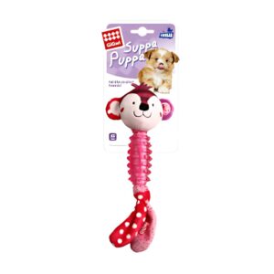 JUGUETE SUPPA PUPPA PLUSH TPR NECK TEETH CLEAN MONKEY GIGWI