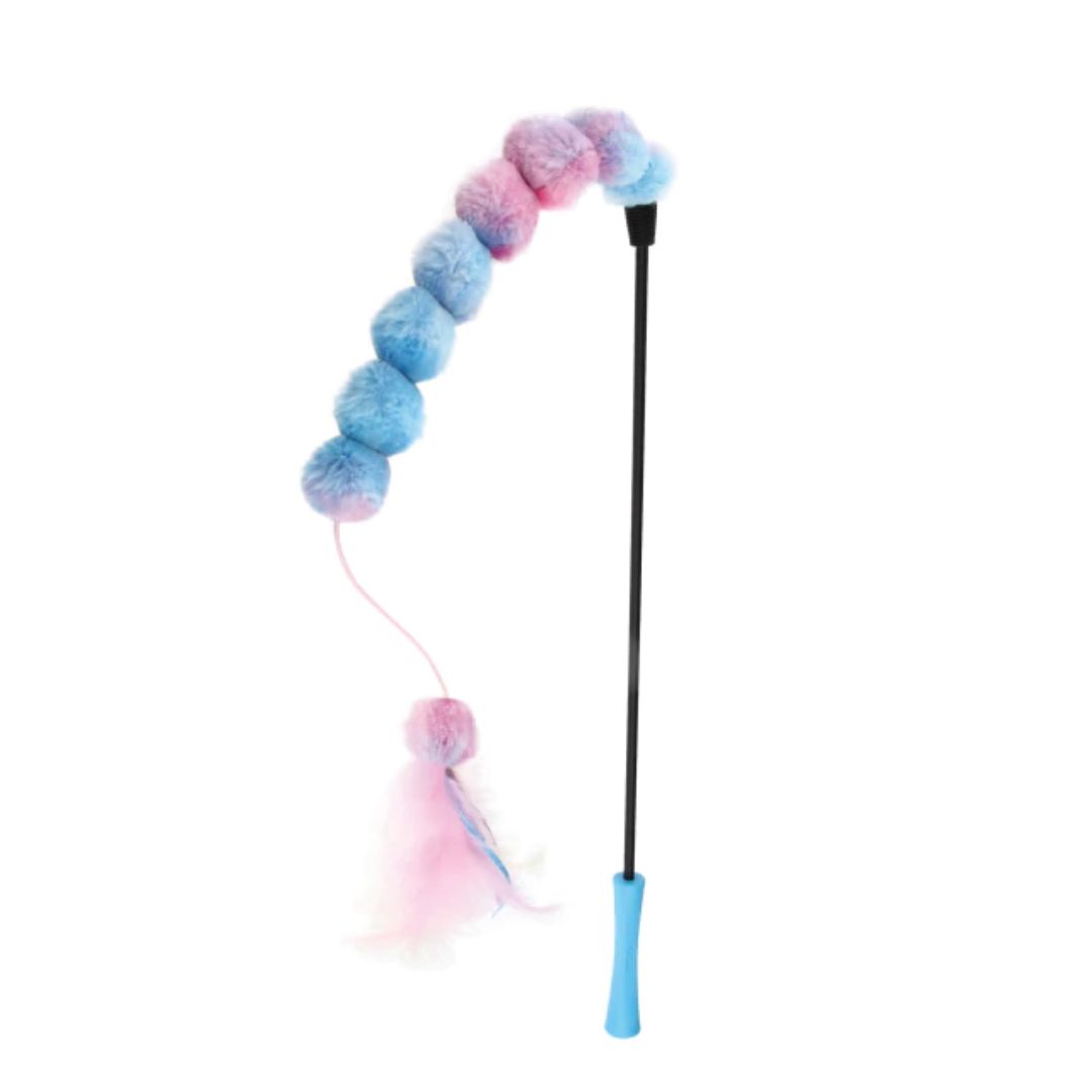 VARILLA GATO FEATHER TEASER PLUSH BALL VARILLA GATO FEATHER TEASER PLUSH BALL