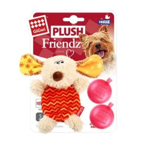 JUGUETE PLUSH FRIENDZ DOG CON SQUAKER GIGWI