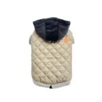 Parka Impermeable Con Gorro Beige