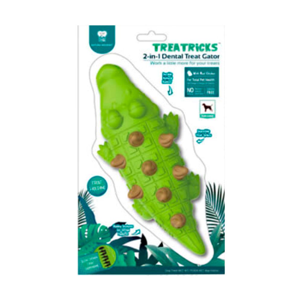 Pet-Treat-2-En-1-Dental-Cocodrilo-Sabor-Pollo-846295096034 Pet Treat 2 En 1 Dental Cocodrilo Sabor Pollo - Imagen 1