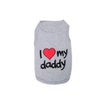Polera I Love Daddy Parisian Pet
