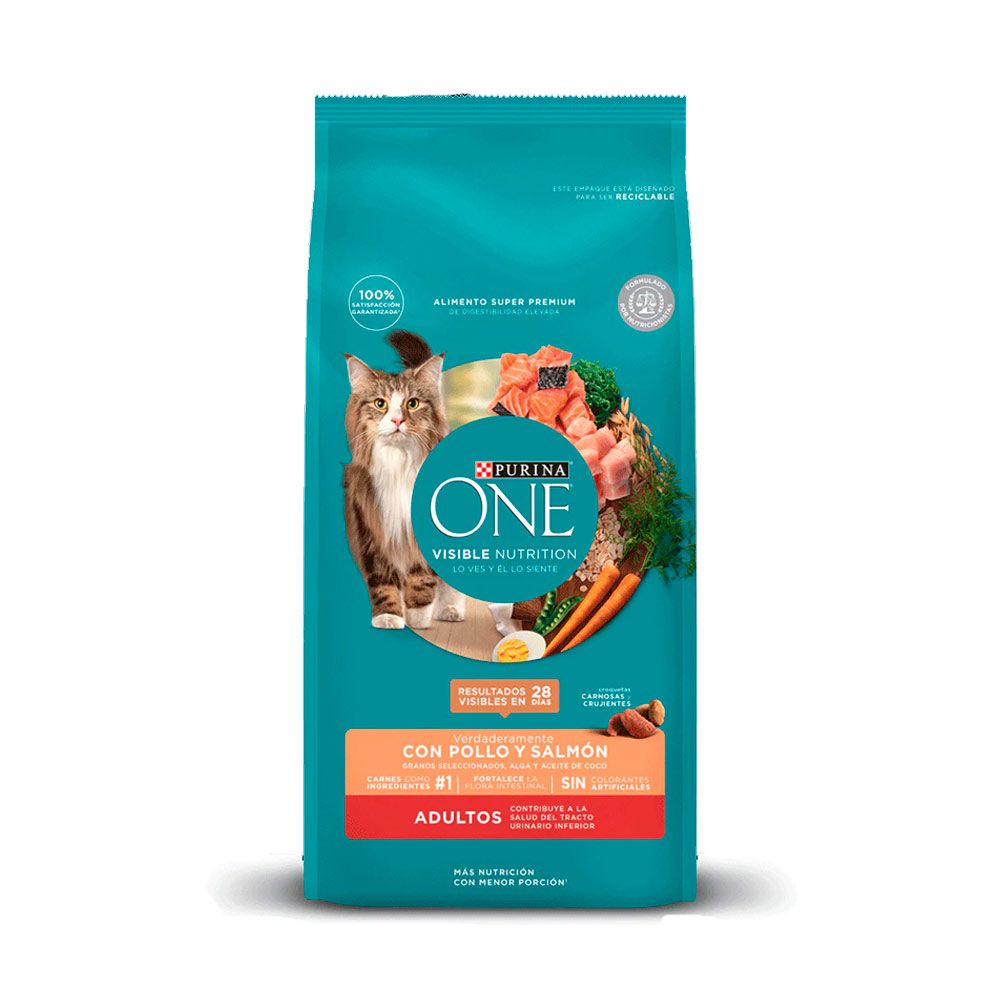 Purina-One-Gatos-Adulto-Pollo-y-Salmon-7613287230447 Purina One Gatos Adulto Pollo y Salmon - Imagen 1