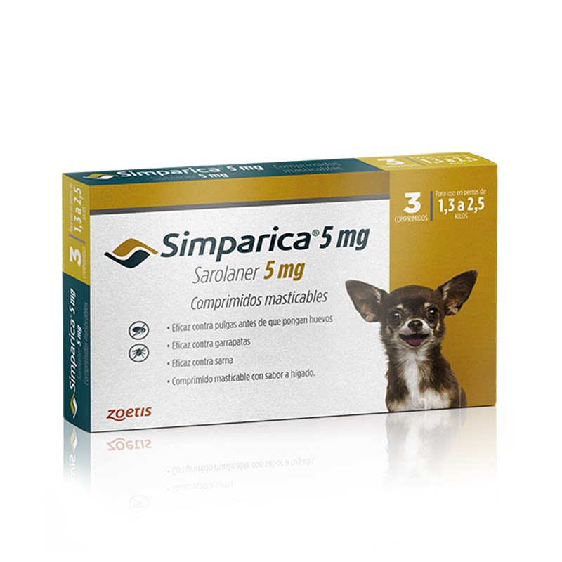 Simparica-5mg-Perros-De-1-3-a-2-5kg-7804650311058 Simparica 5mg Perros De 1.3 a 2.5kg - Imagen 1