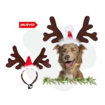 CINTILLO RENO NAVIDEÑO AJUSTABLE 32X28CM