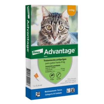 Advantage Gatos Hasta 4 Kg Externa 0,4ml