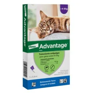 Advantage Gatos 4 A 8 Kg Externa 0,8ml